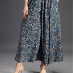 Women Flared Viscose Rayon Trousers | Flared Printed Palazzo