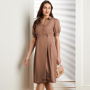 Premium Women's Fit & Flare Wrap Dress